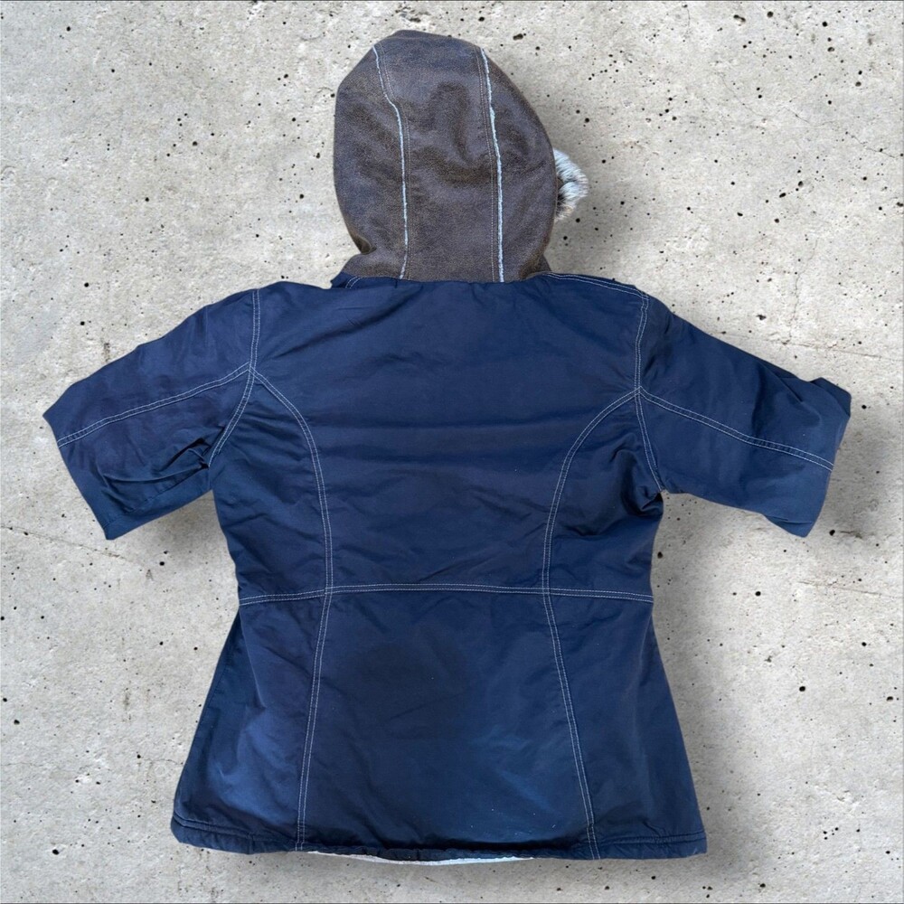 KUHL Arktik Projekt 2067 Womens Medium Faux Fur Hood Sherpa Lined Jacket Coat - Picture 2 of 8